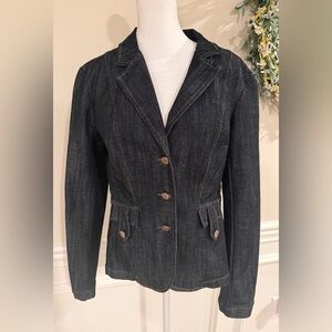 Vintage YUVA Women's Denim Blazer Jacket Medium NWOT